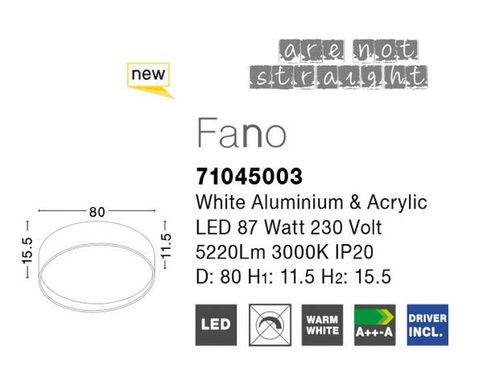 Стельовий світильник Fano Nova Luce 71045003