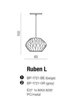 Люстра AZzardo RUBEN L AZ2383 (BP-1721-GR )
