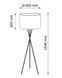 Торшер POLUX 331373 Tekla