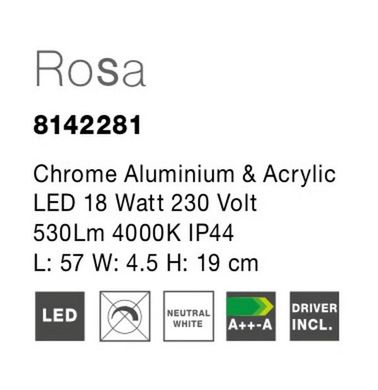 Підсвітка для ванної ROSA Nova Luce 8142281