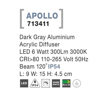 Вуличний світильник APOLLO Nova Luce 713411