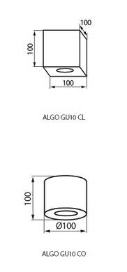 Точечный светильник Kanlux ALGO GU10 CL-B 27030