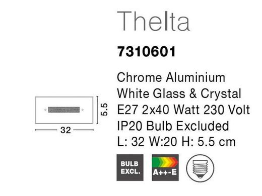 Настінний світильник THELTA Nova Luce 7310601