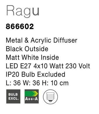 Стельовий світильник RAGU Nova Luce 866602
