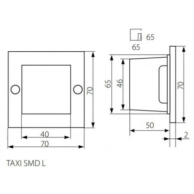 Вуличний світильник TAXI SMD L C/M-NW KANLUX 26461