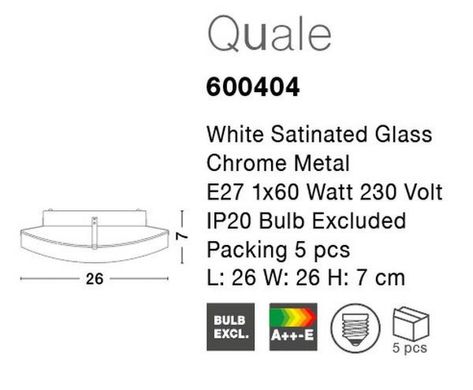 Настінний світильник Quale Nova Luce 600404