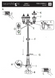 Ліхтарний стовп Searchlight CAPRI 1569-3