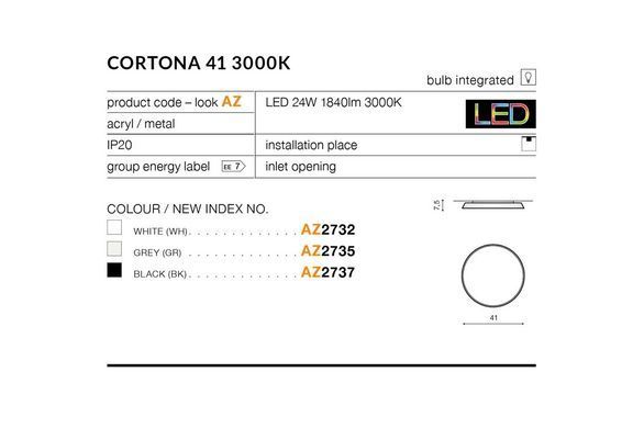 Стельовий світильник AZzardo CORTONA AZ2737