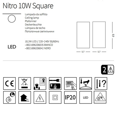 Точечный светильник Ideal Lux NITRO 206035