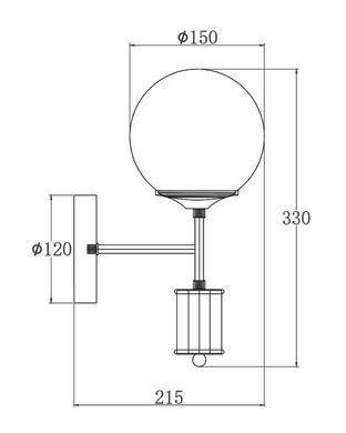 Бра Edlin PL321163W-1 Amiria