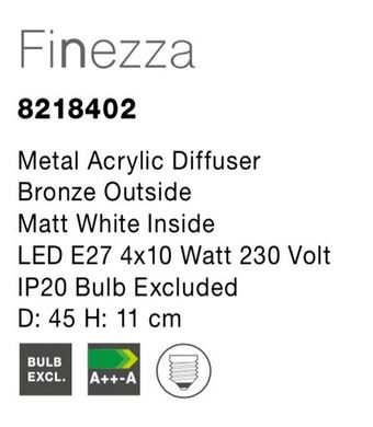 Потолочный светильник FINEZZA Nova Luce 8218402