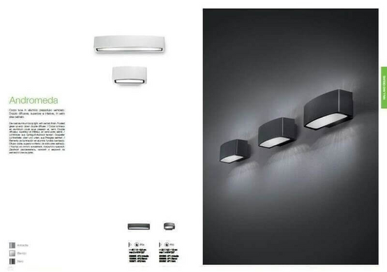 Вуличний настінний світильник Ideal Lux ANDROMEDA 061580