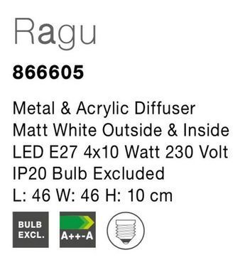 Стельовий світильник RAGU Nova Luce 866605