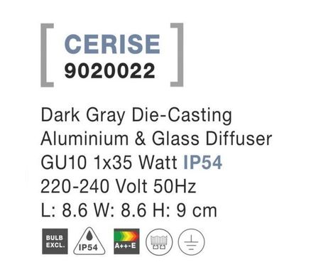 Точковий світильник CERISE Nova Luce 9020022