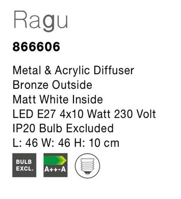 Потолочный светильник RAGU Nova Luce 866606