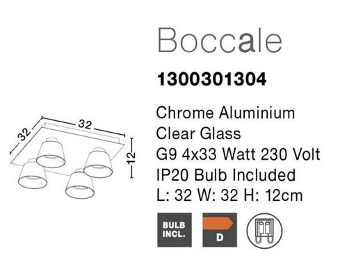 Люстра Boccale Nova Luce 1300301304
