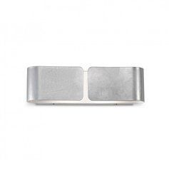 Настенный светильник CLIP AP2 SMALL ARGENTO Ideal Lux 088273
