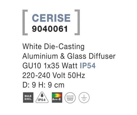 Точечный светильник CERISE Nova Luce 9040061