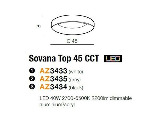 Потолочный светильник AZzardo SOVANA 45 CCT LED AZ3433