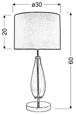 Настільна лампа Candellux 41-01269 MARRONE