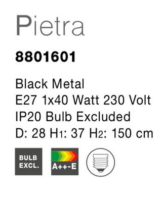 Люстра PIETRA Nova Luce 8801601