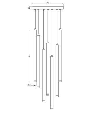 Люстра Edlin PLP2412-7B Locus
