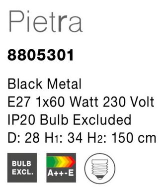 Люстра PIETRA Nova Luce 8805301