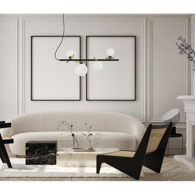 Люстра Italux PND-5622-4-BK-W Reverso