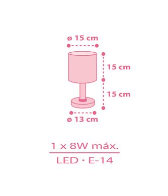 Настольная лампа Dalber Colors Pink 62001S